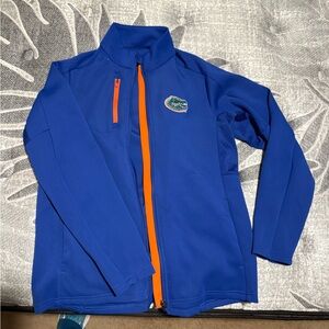 Antigua Blue and Orange Rashguard Jacket with High Collar